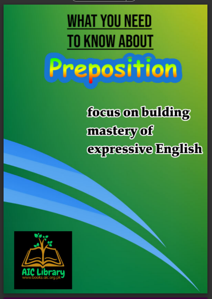 english preposition focus on bulding mastery of expressive english